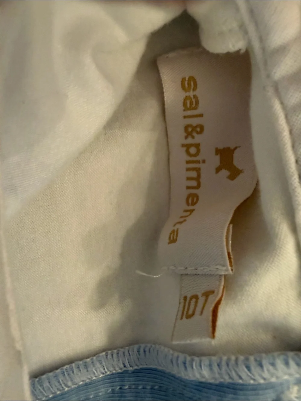 EUC Sal & Pimenta Girls Blue Bow pajamas size 10